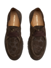 Image sur Mocassins à lacets avec motif gaufré KENIA