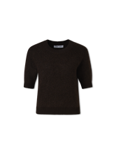 Image sur T-shirt en tricot avec mohair