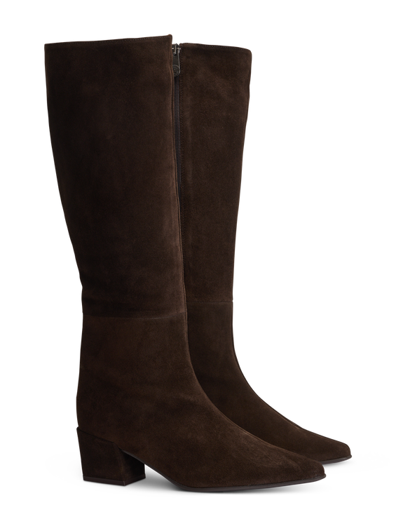 Image sur Bottes en cuir velours TESTA