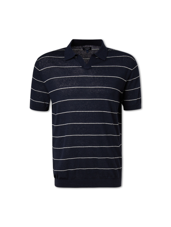 Bild von Poloshirt aus Strick