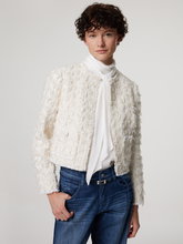 Image sur Veste de blazer à l'aspect plume