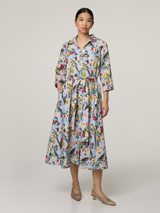 Image sur Robe midi en lin
