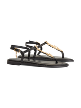 Image sur Sandales ornées de feuilles dorées