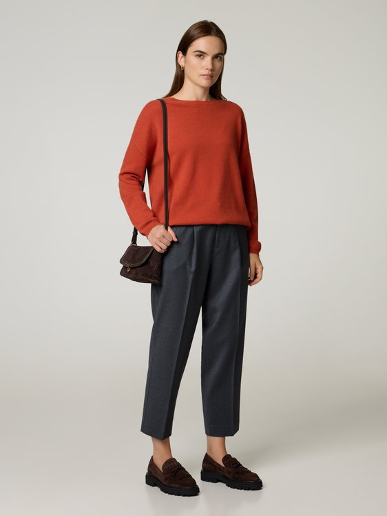Bild von Flanell Bundfalten Hose