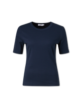 Image sur T-shirt côtelé en coton biologique