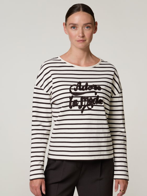 Image sur T-shirt à manches longues en coton
