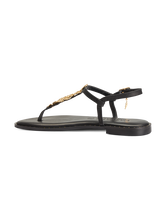 Image sur Sandales ornées de feuilles dorées