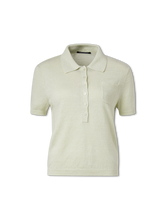 Bild von Strickpolo aus Leinen