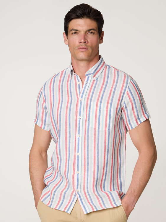 Image sur Chemise en lin coupe ajustée