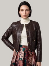 Image sur Veste en cuir d'agneau nappa