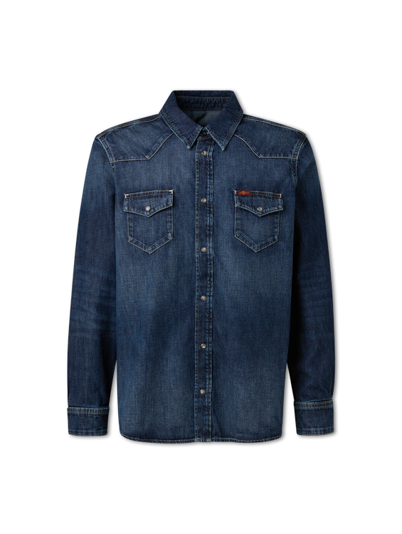 Image sur Chemise en jean à coupe classique