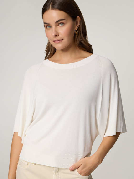 Bild von T-Shirt aus Feinstrick