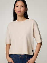 Image sur T-shirt en maille fine