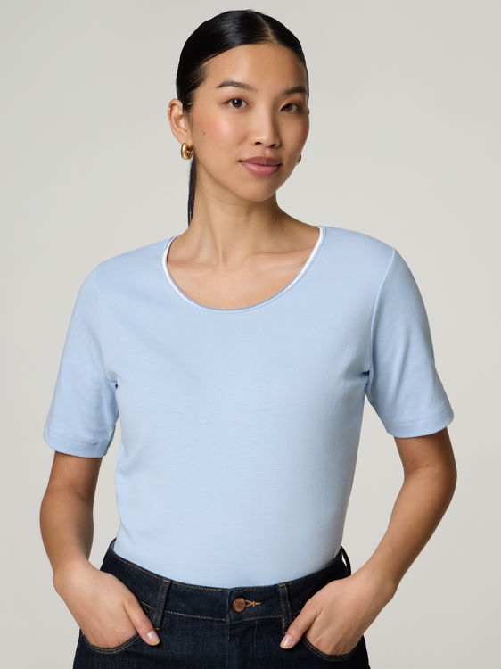 Bild von KA SHIRT SATEEN KANTE 1X1 RIPP