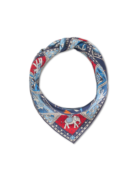 Bild von Seidenschal mit Paisleyprint