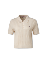 Bild von Poloshirt aus Strick