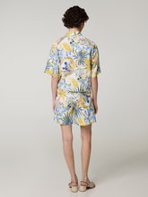 Image sur Short en lin à imprimé floral