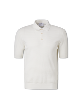 Bild von Strickpoloshirt aus Baumwolle