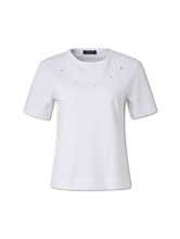 Image sur T-shirt orné de strass