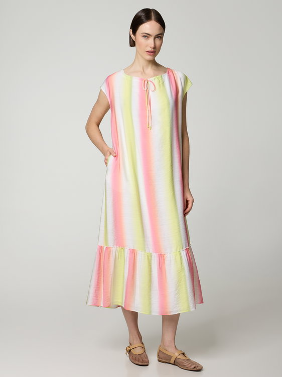 Image sur Robe mi-longue à volants