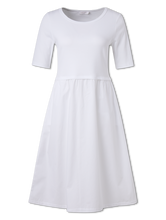 Image sur Robe mi-longue en coton