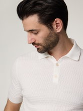 Bild von Strickpoloshirt aus Baumwolle