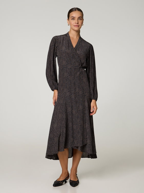 Image sur Robe portefeuille mi-longue