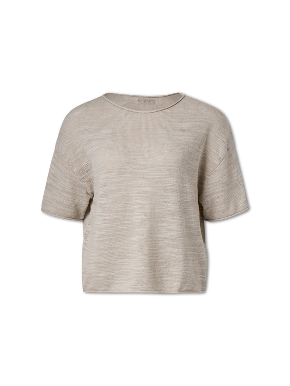 Bild von Strickshirt mit Leinen
