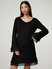 Bild von KLEID UNI MIT RÜSCHEN