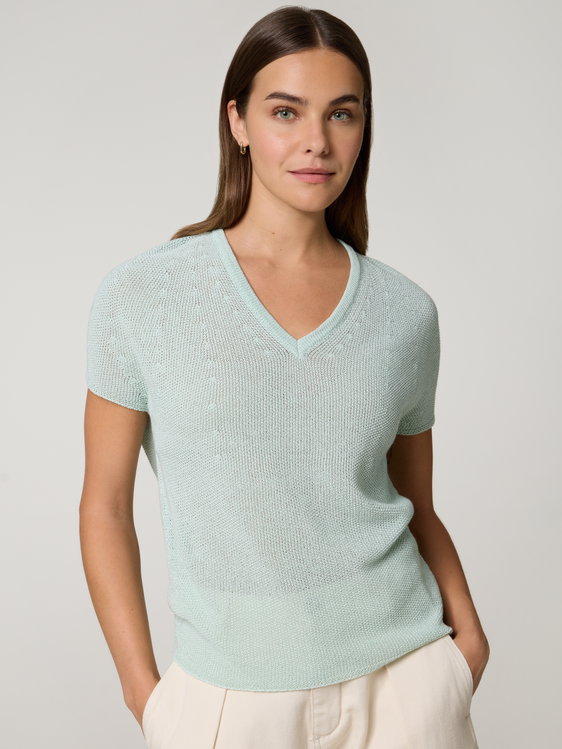 Image sur Pull en maille avec lurex