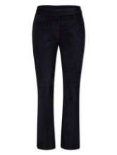 Image sur Pantalon en cuir à coupe droite