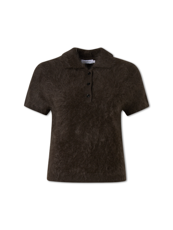 Bild von Kurzarmpullover aus Strick