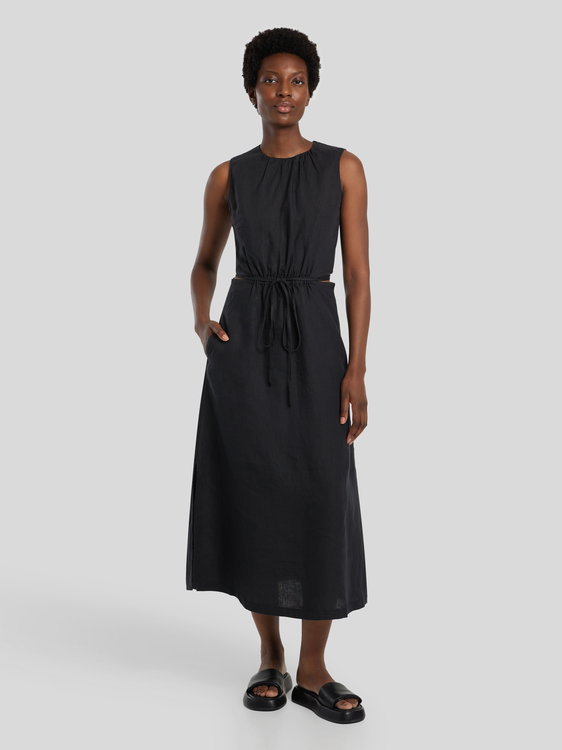 Bild von Leinenkleid mit Schlitz