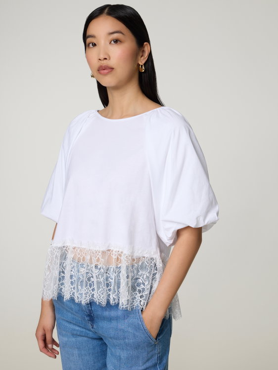 Bild von T-Shirt mit Spitze