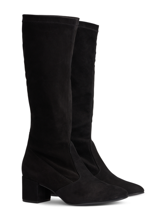 Image sur Bottes à tige en daim