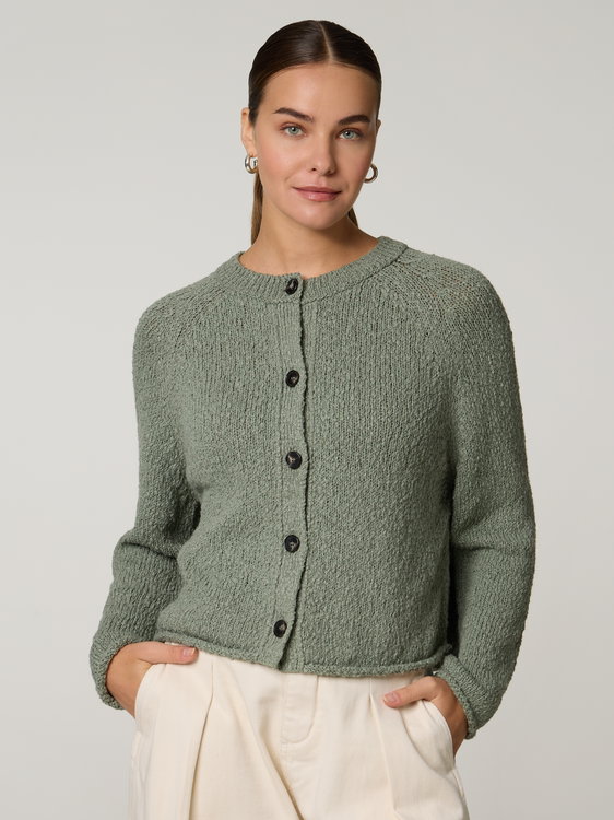 Bild von Strickjacke mit Baumwolle