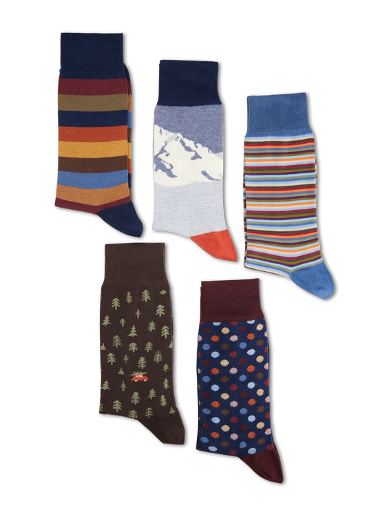 Image sur Chaussettes à motif lot de 5