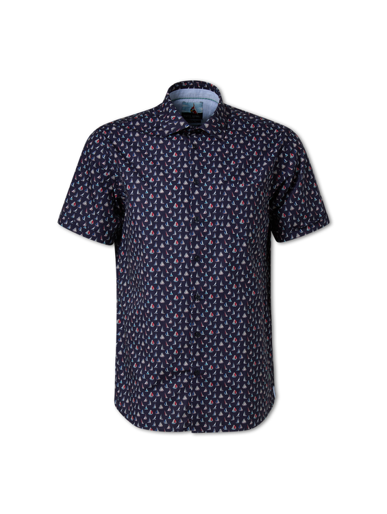 Bild von Kurzarmhemd mit Bootsprint