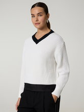 Image sur Pull en mélange de matières