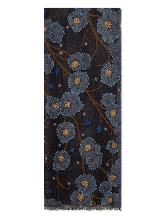Bild von Schal mit Blumenmuster