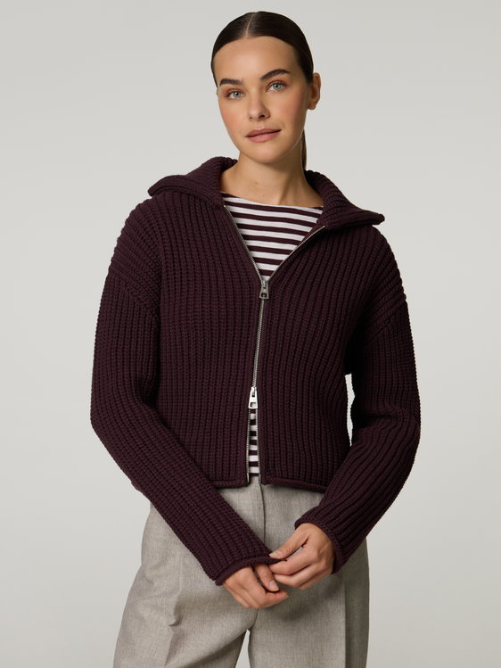Bild von Strickjacke aus Grobstrick