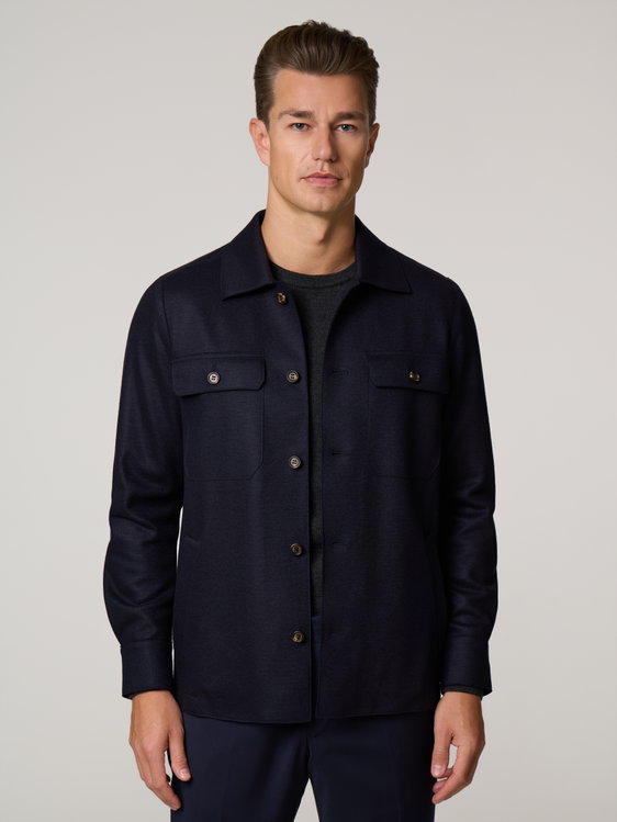 Bild von Overshirt mit Wolle