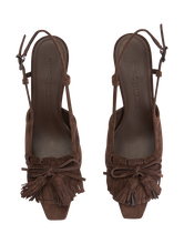 Image sur Escarpins à bride en cuir velours FRANCA