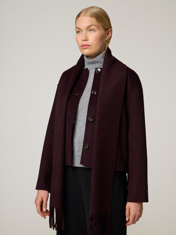 Bild von Wolljacke mit Schal