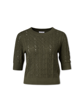 Image sur T-shirt tricoté en coton