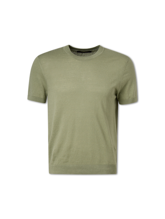 Bild von Strickshirt mit Leinen