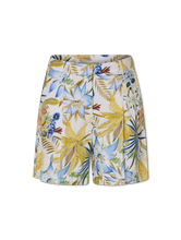 Image sur Short en lin à imprimé floral