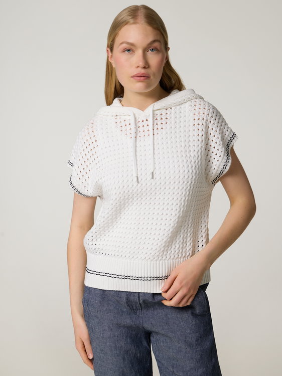 Bild von Stricktop mit Kapuze
