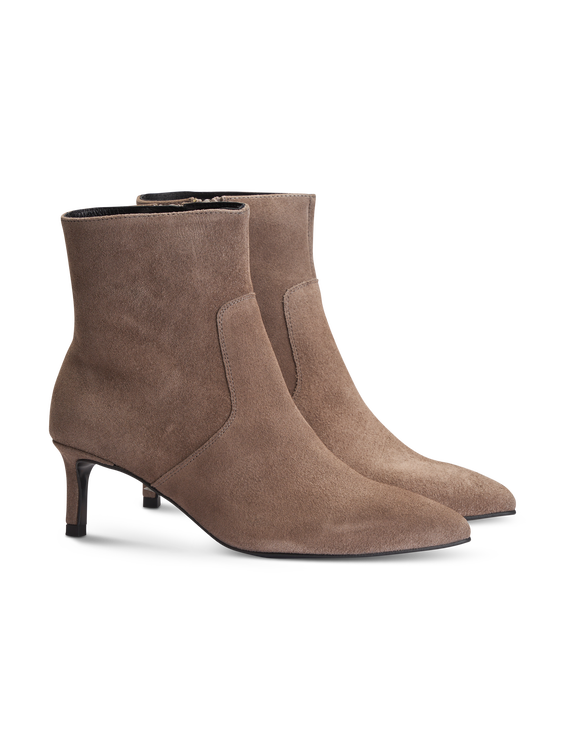 Image sur Bottines en cuir velours