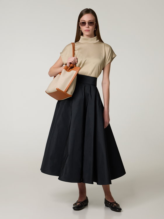 Bild von Midijupe mit Falte TABBA